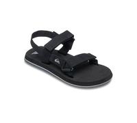 Sandale QUIKSILVER "Monkey Caged", Herren, Gr. 13(46), schwarz (schwarz 3), Obermaterial: Textil [Chemiefaser] / Außensohle: Gummi, Schuhe Sandale (27753551-13) schwarz 3