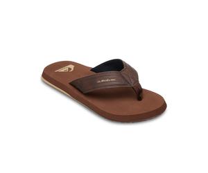 Sandale QUIKSILVER "Monkey Wrench", Herren, Gr. 11 (44), braun 3, Obermaterial: 90% Synthetik/10% Nylon-Textil, Futter: 100% Nylon-Textil, Laufsohle: 100% Gummi., Schuhe Sandale (59125241-11) braun 3