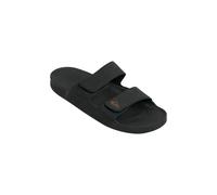 Sandale QUIKSILVER "Rivi Leather", Herren, Gr. 10 (43), schwarz (schwarz 1), Obermaterial: Leder / Außensohle: Gummi, Schuhe Sandale (19636949-10) schwarz 1