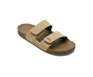 Sandale QUIKSILVER "Rivi Nubuck", Damen, Gr. 7(37), beige (tan 1), Lederobermaterial / Textil-Futter / TPR-Sohle, Schuhe Sandale (78851504-7) tan 1
