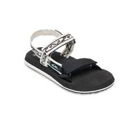 Sandale QUIKSILVER "W Monkey Caged", Damen, Gr. 8(38), schwarz-weiß (schwarz, weiß), Obermaterial: Textil (Mmf), Laufsohle: Gummi, Schuhe Sandale (36783841-8) schwarz, weiß