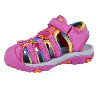 Sandale RICHTER "Boulder WMS: mittel", Kinder, Gr. 33, rosa (fuchsia, rainbow bunt), Textil, kontrastfarbene Details, Schuhe Sandale, Badeschuh im Pride-Look, Größenschablone zum Download (42707802-33