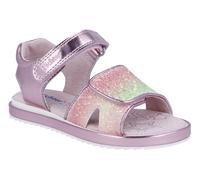 Sandale RICHTER "Romea WMS: mittel", Mädchen, Gr. 28, candy, lime, candy, Lederimitat, Textil, Glitzer, metallic, Schuhe Sandale, Glitzersandale mit Glitter und Metallic, Größenschablone zum Download