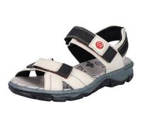 Rieker Damen Klassische Sandalen 68851, Frauen Sandalen,Sommerschuhe,Freizeitschuhe,offene Schuhe,Strandschuhe,Weiss (80),38 EU / 5 UK