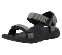 Sandale RIEKER SPORT "Orlando", Herren, Gr. 45, grün (oliv, schwarz), Lederimitat, Textil, Schuhe Sandale, Outdoorsandale, Sommerschuh, Maschinenwäsche, mit weichem Fußbett (70401003-45)