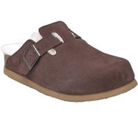 Sandale ROSEMUNDE "Evelyn Leather Sandals", Damen, Gr. 36, braun (dunkelbraun), Obermaterial: 100% Rindveloursleder. Futter: 100% Lammfell, unifarben, Schuhe Sandale, Langlebig, anpassungsfähiges Memo