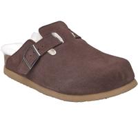 Sandale ROSEMUNDE "Evelyn Leather Sandals", Damen, Gr. 39, braun (dunkelbraun), Obermaterial: 100% Rindveloursleder. Futter: 100% Lammfell, unifarben, Schuhe Sandale, Langlebig, anpassungsfähiges Memo