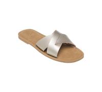 Sandale ROXY "Andreya", Damen, Gr. 11(42), beige (champagne), Obermaterial: 100% synthetisches PU / Futter: N/A / Außensohle: 100% TPR., Schuhe Sandale (51395109-11) champagne