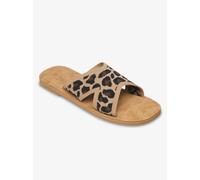 Sandale ROXY "Andreya Leo", Damen, Gr. 7(37), leopard print, Obermaterial:Obermaterial: 100% Polyester, Futter: 100% Polyester, Laufsohle: 100% TPR;, Schuhe Sandale (93423220-7) leopard print