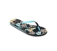 Sandale ROXY "Portofino", Damen, Gr. 9(40), braun, blau, Obermaterial:Obermaterial: 98% Synthetik/2% Metall, Futter: 100% Synthetik, Laufsohle: 100% Schwammgummi;, Schuhe Sandale (57591136-9) braun, b