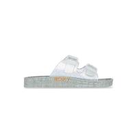 Sandale ROXY "Rg Kattie Glitter", Jungen, Gr. 36, silber, Obermaterial:Obermaterial: 95% PVC/ 5% synthetische Kunststoffschnalle, Futter: N/A, Laufsohle: 100% synthetisches PVC;, Schuhe Sandale (65649