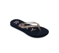 Sandale ROXY "Rg Viva Sparkle", Jungen, Gr. 3(33), schwarz, gold, Obermaterial:Obermaterial: 98% Synthetik Tr/ 2% Metall, Futter: 100% Synthetik, Laufsohle: 100% Schwammgummi;, Schuhe Sandale (9068714