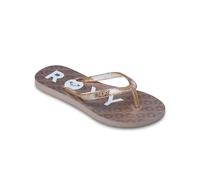 Sandale ROXY "Rg Viva Sparkle", Jungen, Gr. 3(33), weiß, gold, Obermaterial:Obermaterial: 98% Synthetik Tr/ 2% Metall, Futter: 100% Synthetik, Laufsohle: 100% Schwammgummi;, Schuhe Sandale (93665952-3