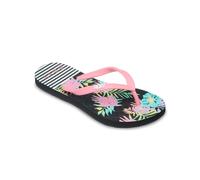 Sandale ROXY "Rg Viva Stamp", Jungen, Gr. 11(28), schwarz multi 1, Obermaterial:Obermaterial: 98% synthetisches Tr/ 2% Metall, Futter: 100% synthetisches Tr, Laufsohle: 100% Schwammgummi;, Schuhe Sand