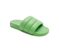 Sandale ROXY "ROWLEY x ROXY Puff It", Damen, Gr. 10 (41), grün (weiß, lime), Obermaterial:Obermaterial: 100% PU / Futter: 100% Microfaser / Außensohle: 100% EVA;, Schuhe Sandale (20670535-10)