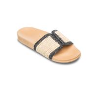 Sandale ROXY "Slippy Iv Country", Damen, Gr. 6(36), schwarz (schwarz, tan), Obermaterial:Obermaterial: 100% Polyster PU, Futter: 100% Textil, Laufsohle: 100% EVA;, Schuhe Sandale (65895349-6)