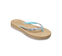 Sandale ROXY "South Beach", Damen, Gr. 7(37), light blau, braun, Obermaterial:Obermaterial: 98% synthetisches Tr/ 2% Metall, Futter: 100% synthetisches Tr, Laufsohle: 100% Schwammgummi;, Schuhe Sandal