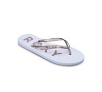 Sandale ROXY "Viva Sparkle", Damen, Gr. 7(37), coconut milk, Obermaterial:Obermaterial: 98% Synthetikmaterial, 2% Metall / Futter: 100% Synthetikmaterial / Außensohle: 100% Moosgummi;, Schuhe Sandale