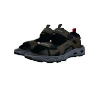 Sandale SALAMANDER, Herren, Gr. 42, dunkelgrün, Lederimitat, Schuhe Sandale, Trekkingsandale, Outdoorschuh, Sommerschuh mit Fußbett (54782267-42) dunkelgrün