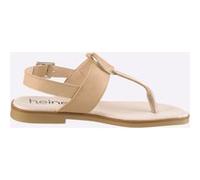 Zehentrenner HEINE, Damen, Gr. 37, beige (sand), Glattleder, Leder, Rindsleder, Schuhe Zehentrenner (96372166-37) sand