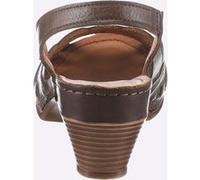 Sandale GEMINI, Damen, Gr. 36, braun (schoko), Glattleder, Schuhe Sandale (57144916-36) schoko