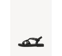 Tamaris Sandalette Damen Vegan Flach schwarz,EU 36