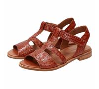 Sandale SIOUX "Cosinda-702", Damen, Gr. 42UK8, braun, Obermaterial: 100% Ziegenleder goatskin. 100% Gummi rubber., Schuhe Sandale (11988064-42) braun