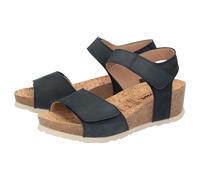 Sandale SIOUX "Yagmur-700", Damen, Gr. 38 (UK 5), blau (dunkelblau), Obermaterial: 100% Rindnubukleder CNU. 100% Gummi rubber., Schuhe Sandale (79160618-38) dunkelblau