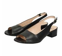 Sandale SIOUX "Zippora", Damen, Gr. 38UK5, schwarz, Obermaterial: 100% Kalbsleder CAL. 100% Gummi rubber., Schuhe Sandale (60130769-38) schwarz