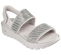 Sandale SKECHERS "ARCH FIT FOOTSTEPS-ENCHANT", Damen, Gr. 38, beige (natur), EVA, Glitzer, Schuhe Sandale, mit Luxe Foam (64601639-38)