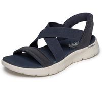 Sandale SKECHERS "GO WALK FLEX SANDAL-GLIMMER UP", Herren, Gr. 38, navy, Textil, Glitzer, Schuhe Sandale, Sommerschuh, Schlupfschuh mit Goga Mat Foatbed (23557533-38) navy