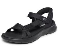 Skechers GO WALK FLEX SANDAL ILLUMINATE, Damen Sandale, Black,
