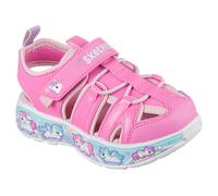 Sandale SKECHERS "PLAY SCENE SPLASH", Mädchen, Gr. 26, rosa, Lederimitat, Schuhe Sandale, Badeschuh mit bunter Sohle, Größenschablone zum Download (61429834-26) rosa