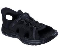 Sandale SKECHERS "REVOLTED SS-MERRICK", Herren, Gr. 41, schwarz, Lederimitat, Textil, Schuhe Sandale, Trekkingsandale, Outdoorschuh mit Heel Pillow Funktion (16247340-41)
