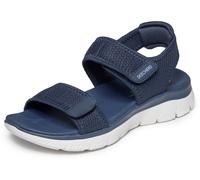 Sandale SKECHERS "SUMMITS SANDAL-CUTE MARK", Damen, Gr. 40, navy, Textil, Schuhe Sandale, Klettschuh, Freizeitsandale mit softer Fersenpolsterung (35569160-40) navy