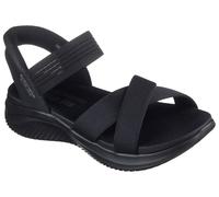 Sandale SKECHERS "ULTRA FLEX 3.0-NEVER BETTER", Damen, Gr. 36, schwarz, Textil, unifarben, Schuhe Sandale, Freizeitschuh, Sandale mit Slip-In Funktion, Topseller (53960016-36)