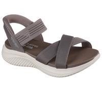 Sandale SKECHERS "ULTRA FLEX 3.0-NEVER BETTER", Damen, Gr. 37, grau (taupe), Textil, Schuhe Sandale, Freizeitschuh, Sandale mit Slip-In Funktion (97060505-37) taupe