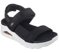 Skechers Damensandale UNO Summer Stand2 – schwarz, vegan, Klettverschluss – Größe 40