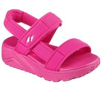 Sandale SKECHERS "UNO LITE SANDAL-SUNNY STAND", Mädchen, Gr. 33, pink, Textil, unifarben, Schuhe Sandale, Sommerschuh mit Plateausohle, Größenschablone zum Download (96177620-33) pink