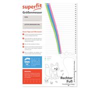 Sandale SUPERFIT "CRISS CROSS WMS: mittel", Mädchen, Gr. 31, grau, schwarz, Lederimitat, Textil, Schuhe Sandale, Klettschuh, mit Fußbett, Größenschablone zum Download (17616236-31) grau, schwarz