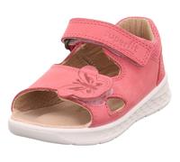 Sandale SUPERFIT "LAGOON WMS: mittel", Mädchen, Gr. 25, rosa, Nubukleder, Textil, Veloursleder, Schuhe Sandale, Sandalette mit Klett und Lederfutter, Größenschablone zum Download (53481717-25)