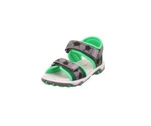 Sandale SUPERFIT "MIKE 3.0 WMS: mittel", Mädchen, Gr. 28, hellgrau, hellgrün, Textil, Schuhe Sandale, Klettschuh, in WMS: Weite mittel, Größenschablone zum Download (71794030-28) hellgrau, hellgrün
