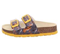 Sandale Synthetik \ FUSSBETTPANTOFF GRAU/ORANGE - Gr. - 29