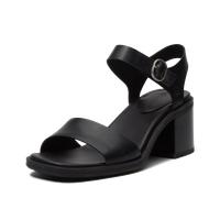 Sandale TIMBERLAND "BELLEVAUX BACKSTRAP SANDAL", Damen, Gr. 38, blk full grain, Leder, Schuhe Sandale, aus Timberland Premium Leder (10130911-38) blk full grain