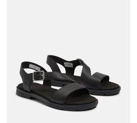 Sandale TIMBERLAND "CALISTA BAY BACKSTRAP SANDAL", Gr. 36, schwarz (blk full gra), Leder, Schuhe (59636503-36) blk full gra