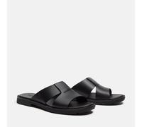 Sandale TIMBERLAND "CALISTA BAY SLIDE SANDAL", Damen, Gr. 41, blk full grain, Leder, Schuhe Sandale, aus Timberland Premium Leder (32988713-41) blk full grain