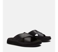 Sandale TIMBERLAND "CASCO COVE SLIDE SANDAL", Herren, Gr. 44, blk full grain, Leder, Schuhe Sandale, aus Timberland Premium Leder (13416766-44) blk full grain