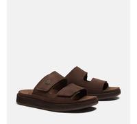 Timberland Mens Slide Sandal dk brn suede 13