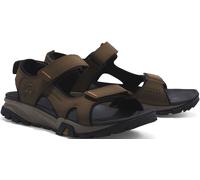 Sandale TIMBERLAND "Lincoln Peak 2 STRAP SANDAL", Herren, Gr. 46, braun, Leder, Schuhe Sandale, mit Klettverschluss (22219910-46) braun