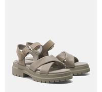 Timberland Womens London Vibe Cross Strap Sandal lt tpe f grain 7 Wide Fit